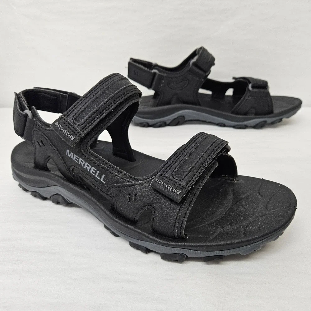 Merrell Huntington Sport Convert Hiking Sandals J036871 Black‎ Men's Size 10